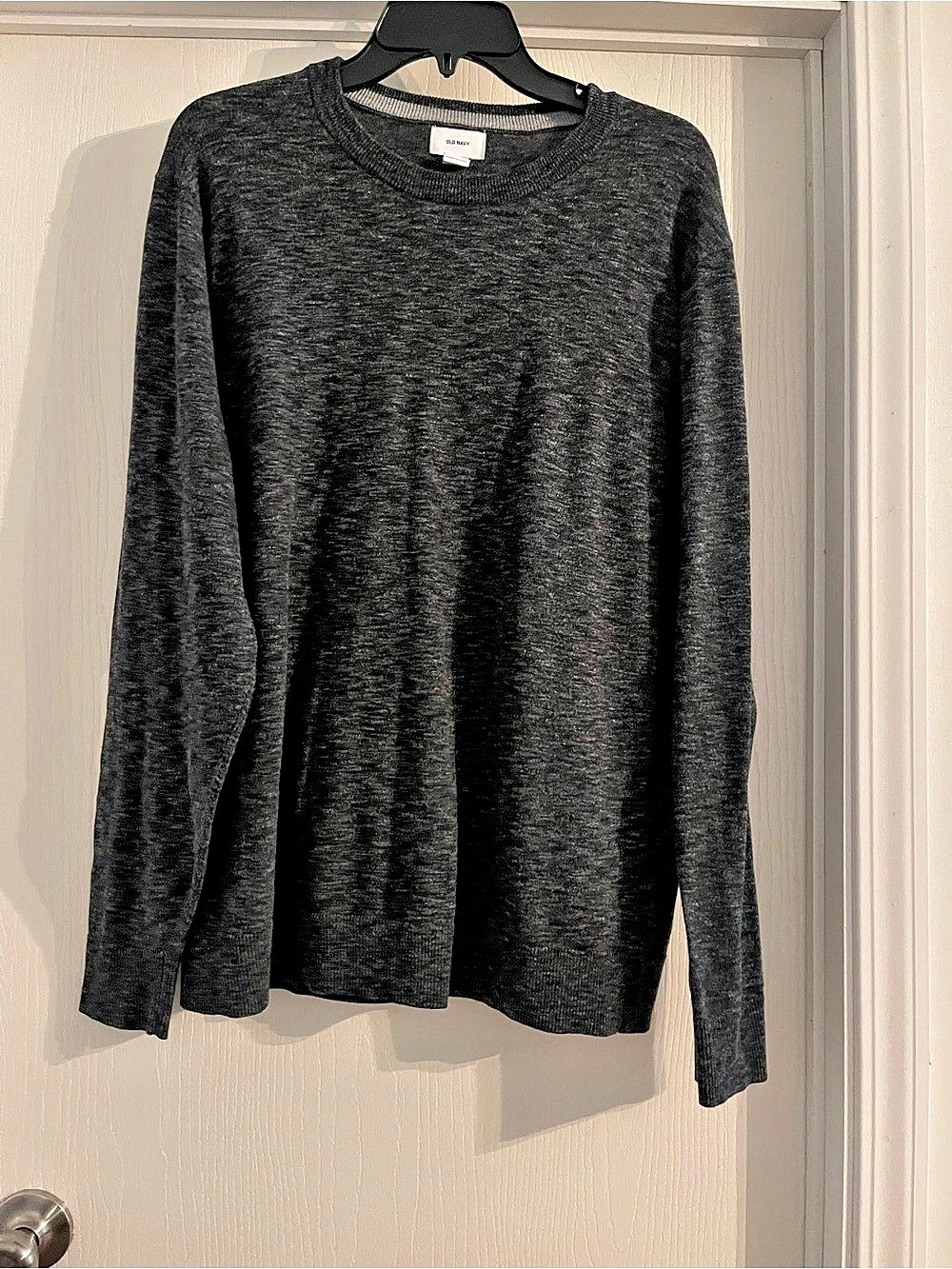 Old Navy Men's Long-Sleeve Crewneck Sweater Gray XL